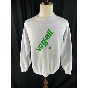 Veg-All Mens XL (Fits L/XL) Vegetarian Vegan Vtg 80s‎ 90s Santee Food Sweatshirt